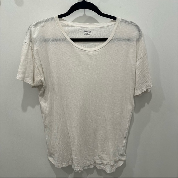 Madewell White Short Sleeve T-Shirt Size Medium - Picture 1 of 5